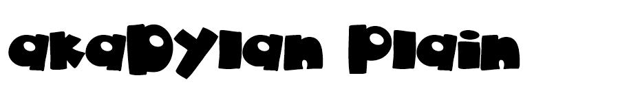 akaDylan Plain font